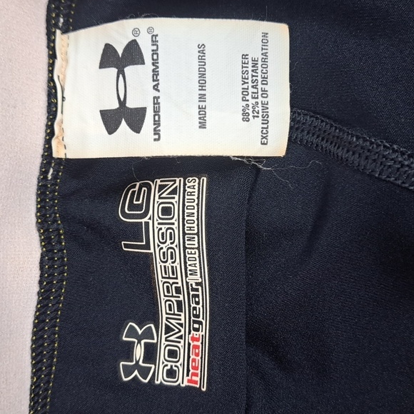 Women's Under Armour Georgia Tech compression heat gear LG athletic blue pants - Picture 8 of 8